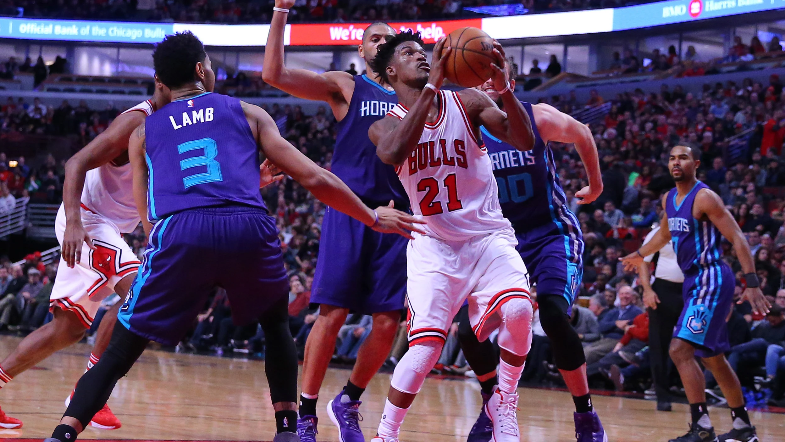 Jimmy Butler en el partido ante los Pelicans