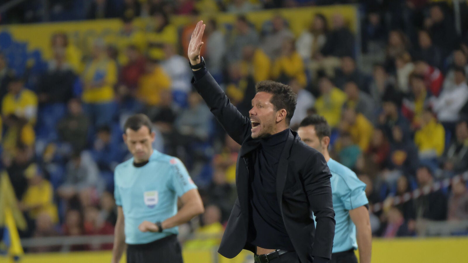 Simeone durante el partido frente a Las Palmas