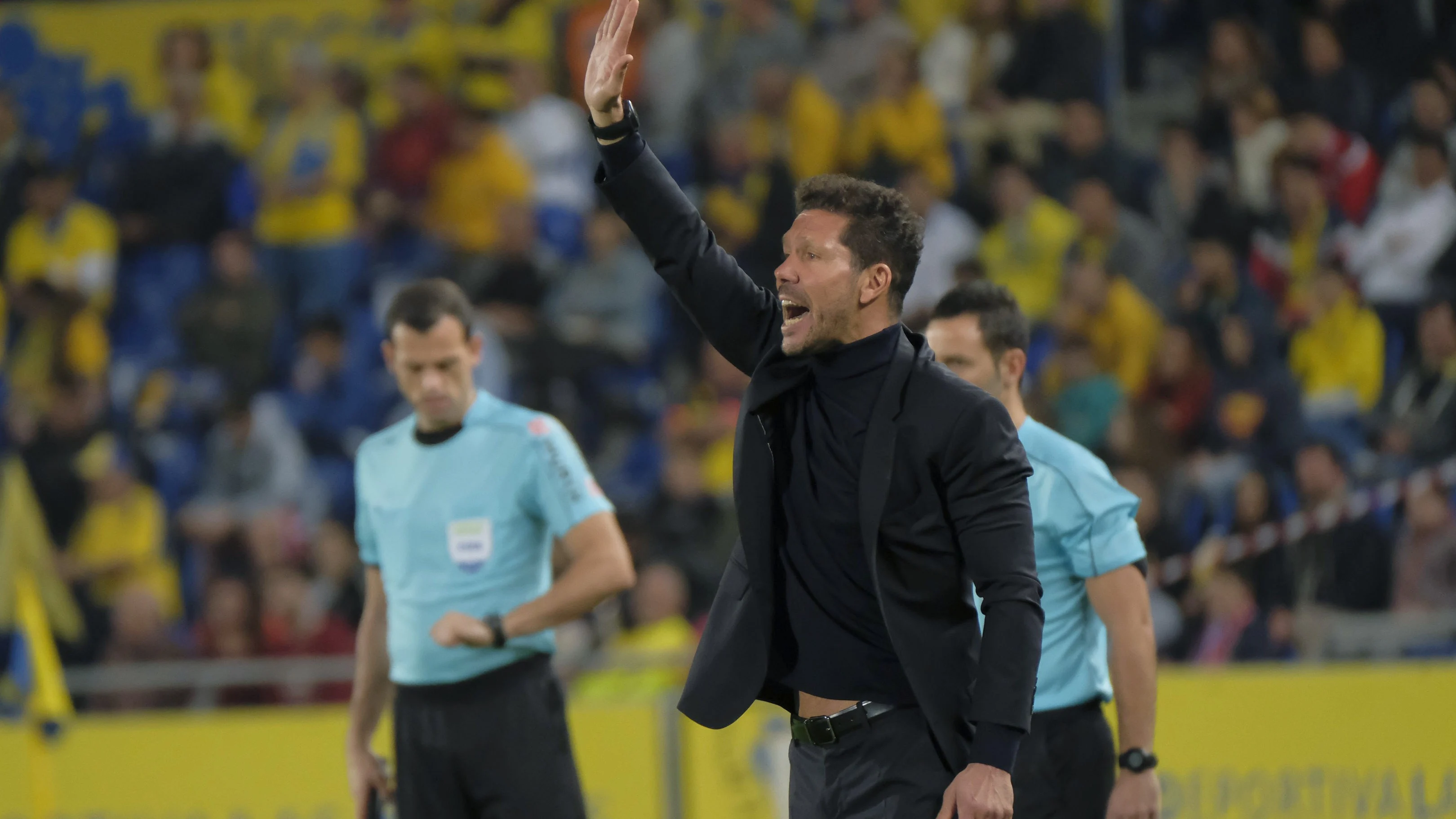 Simeone durante el partido frente a Las Palmas Simeone durante el partido frente a Las Palmas