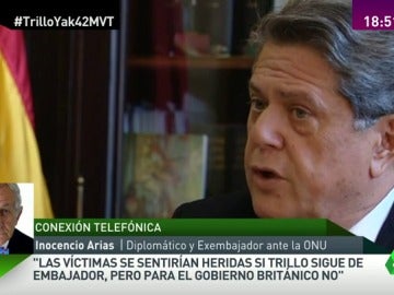 Frame 68.255796 de: Inocencio Arias: "Las víctimas se sentirían heridas si Trillo sigue de embajador, pero para el gobierno británico no" Frame 68.255796 de: Inocencio Arias: "Las víctimas se sentirían heridas si Trillo sigue de embajador, pero para el gobierno británico no"