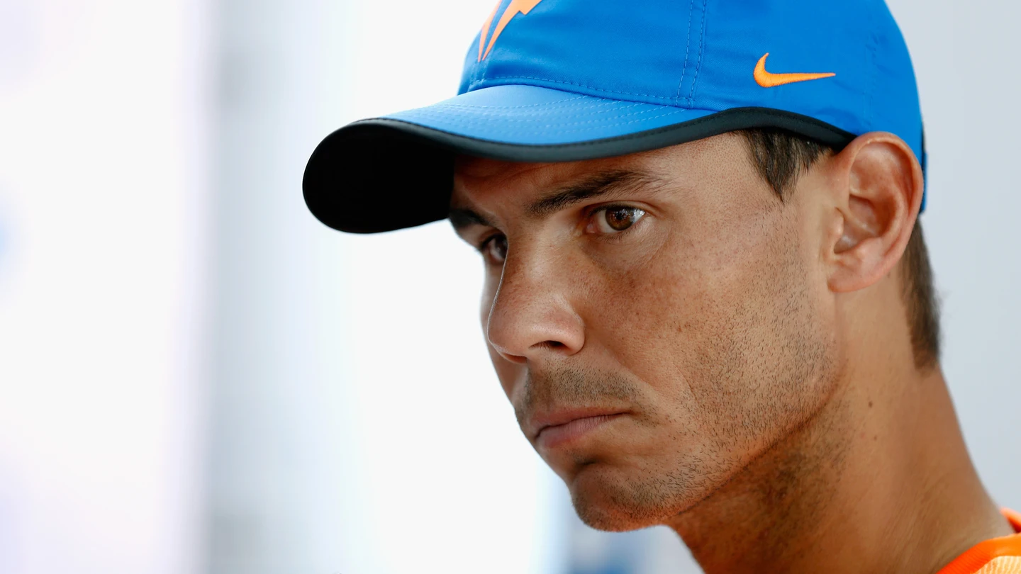Rafa Nadal en el torneo de Abu Dabi Rafa Nadal en el torneo de Abu Dabi