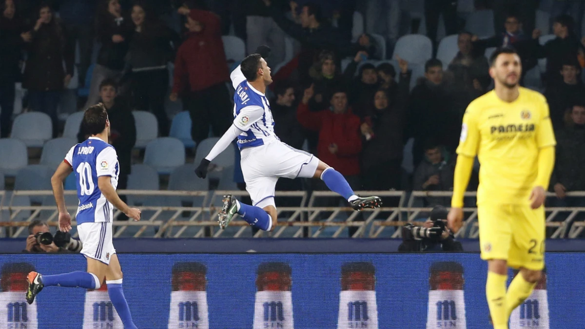 Willian José celebra un gol