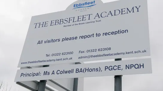 Cartel de The Ebbsfleet Academy Cartel de The Ebbsfleet Academy