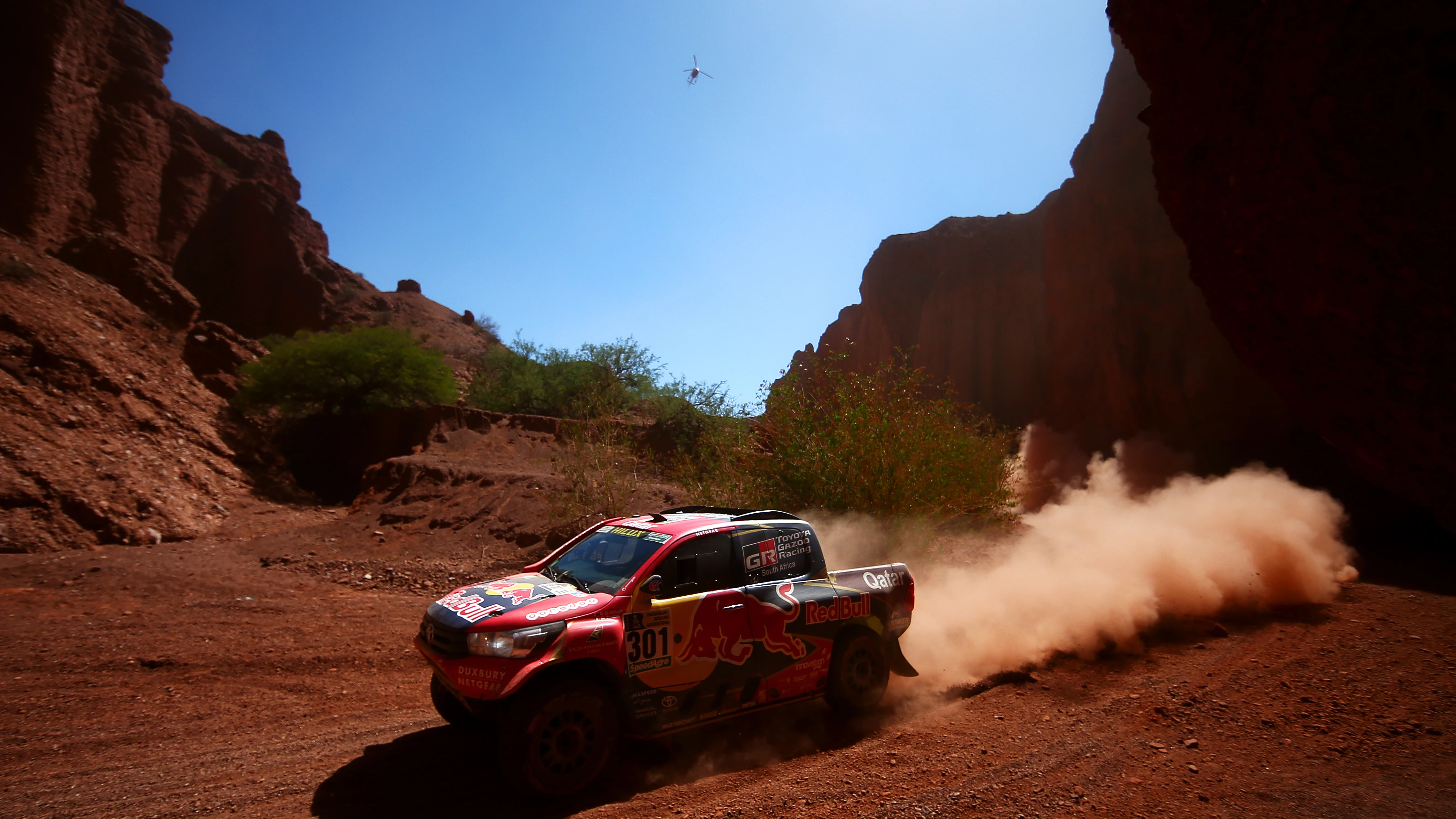 Nasser Al-Attiyah, en la tercera etapa del Dakar