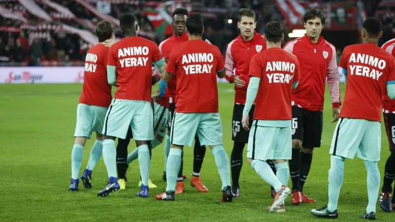 Ánimo Yeray Álvarez, las camisetas del Barça