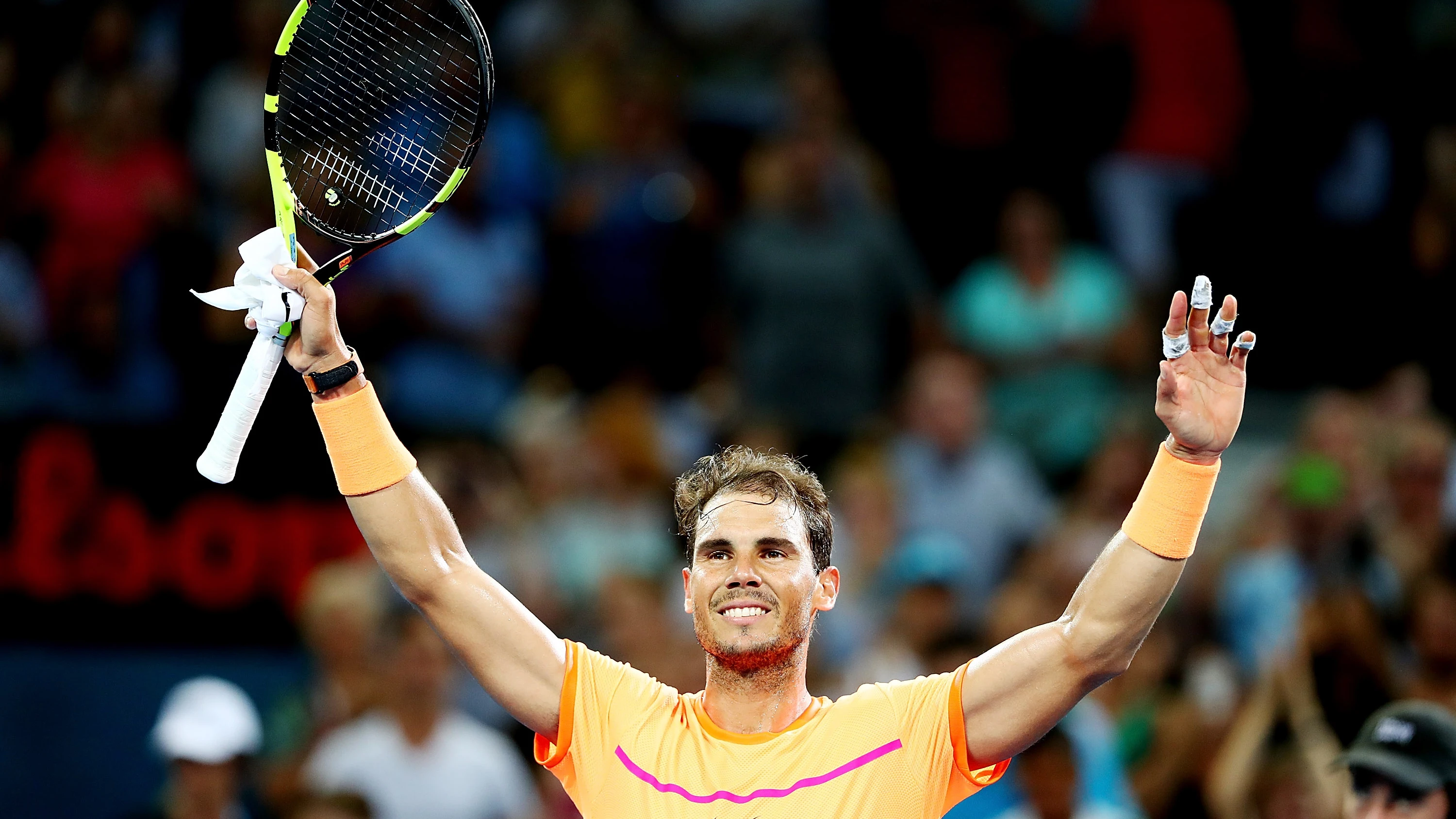 Rafa Nadal tras derrotar a Zverev Rafa Nadal tras derrotar a Zverev
