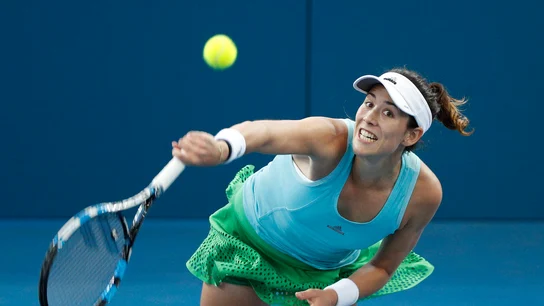 Muguruza en el torneo de Brisbane Muguruza en el torneo de Brisbane