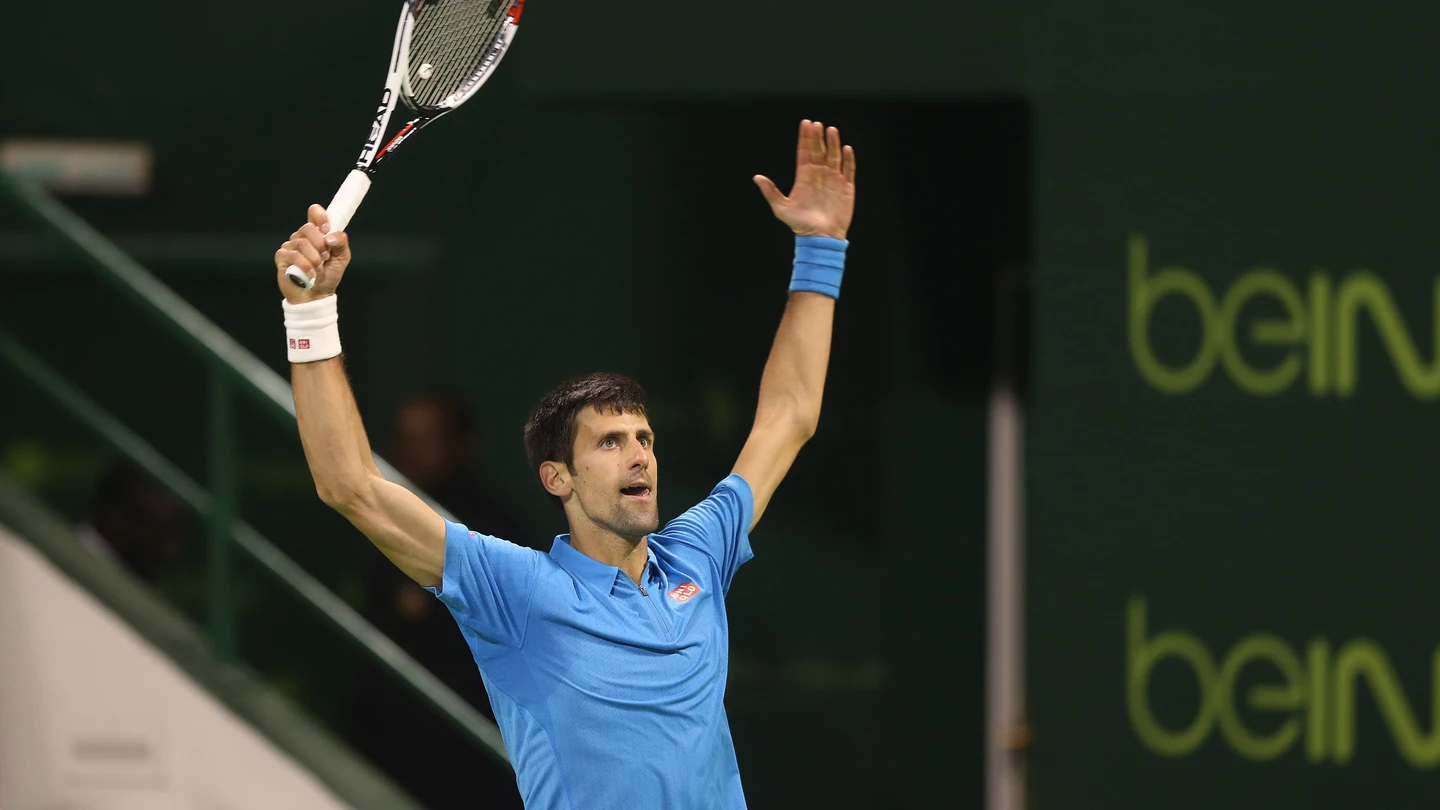 Djokovic durante el partido frente a Verdasco Djokovic durante el partido frente a Verdasco