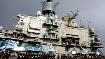 Tripulación del portaaviones 'Almirante Kuznetsov'
