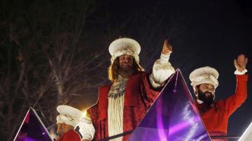 El Rey Gaspar en la Cabalgata de Reyes