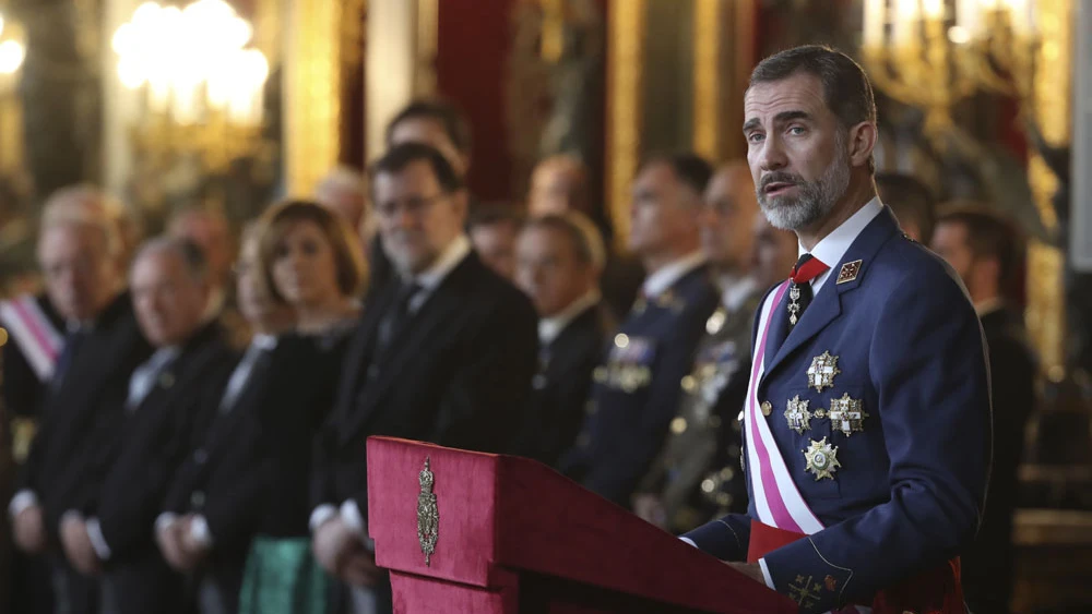 Felipe VI durante la Pascua Militar