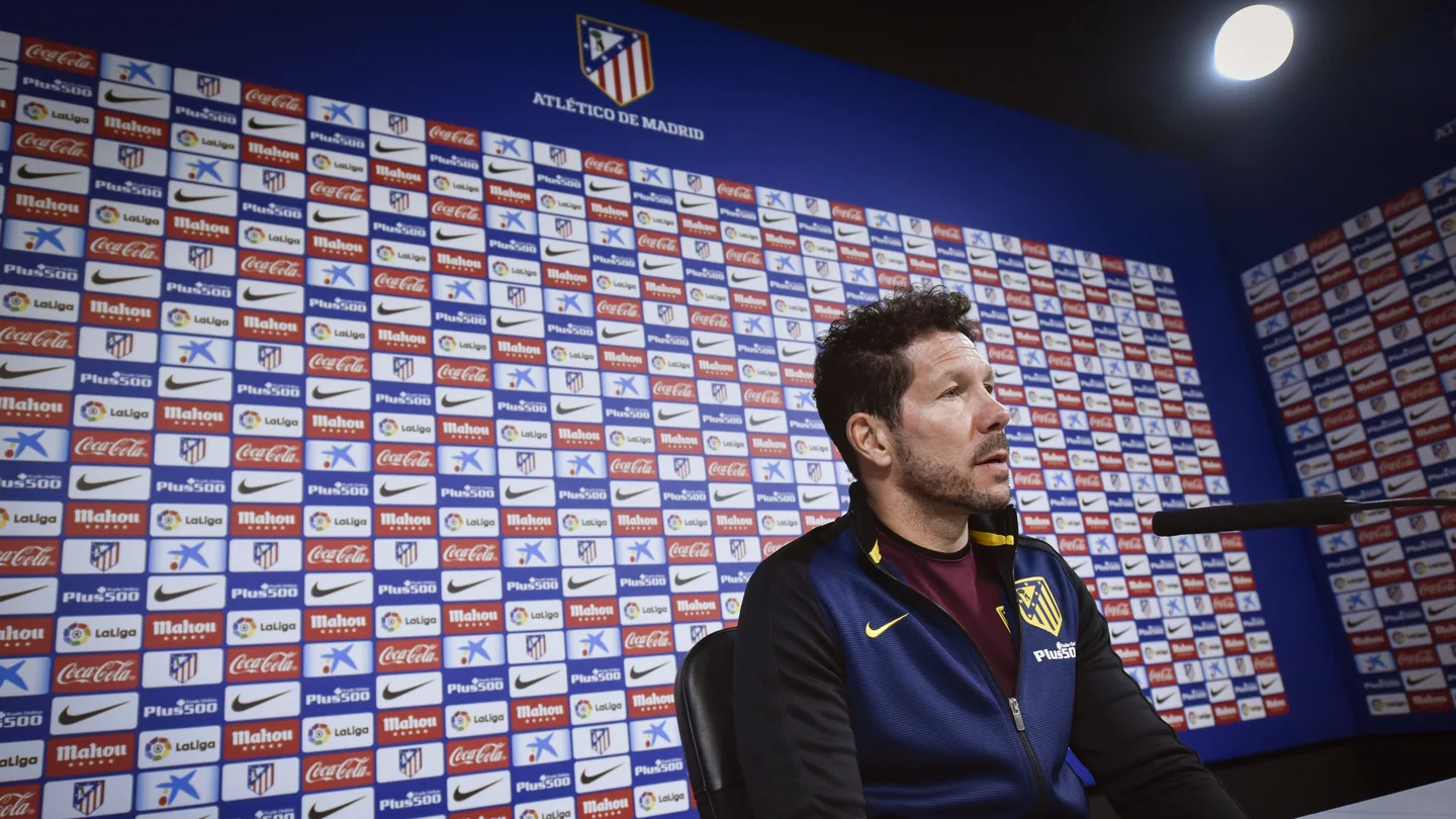 Simeone en rueda de prensa Simeone en rueda de prensa