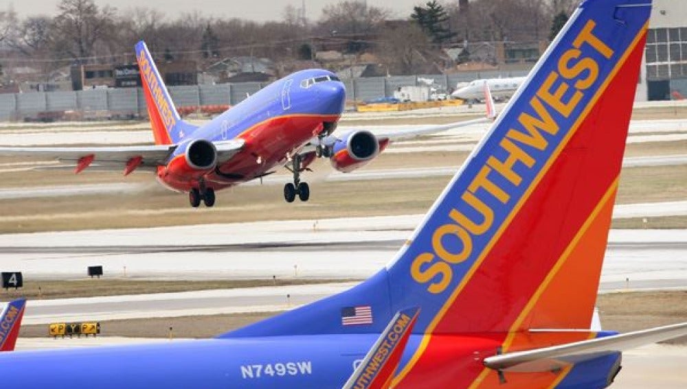 Una imagen de archivo de un avión de la compañía Southwest