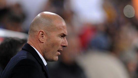Zidane en un partido con el Real Madrid