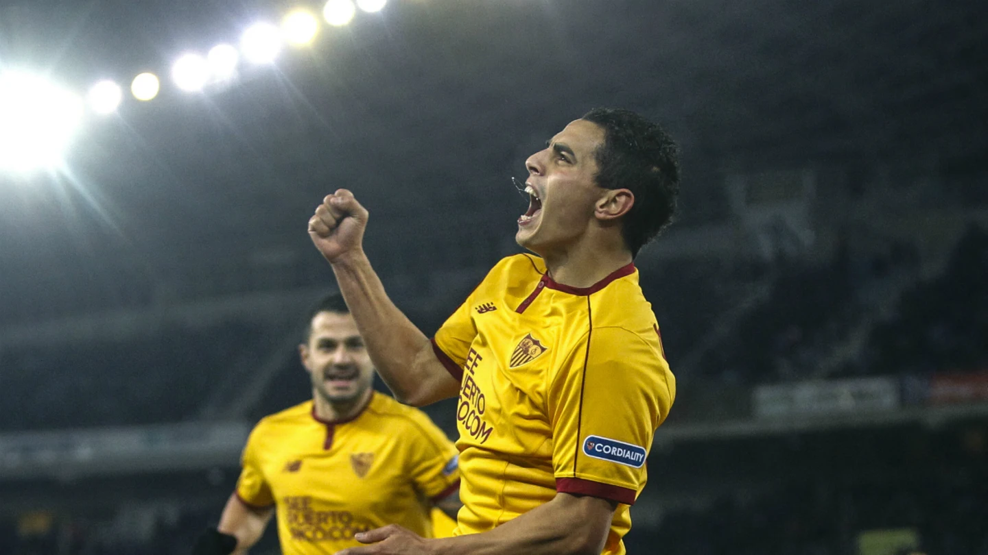 Ben Yedder celebra un gol Ben Yedder celebra un gol