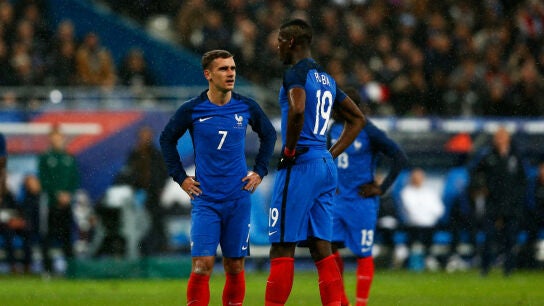 Griezmann, con Pogba