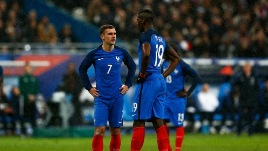 Griezmann, con Pogba Griezmann, con Pogba