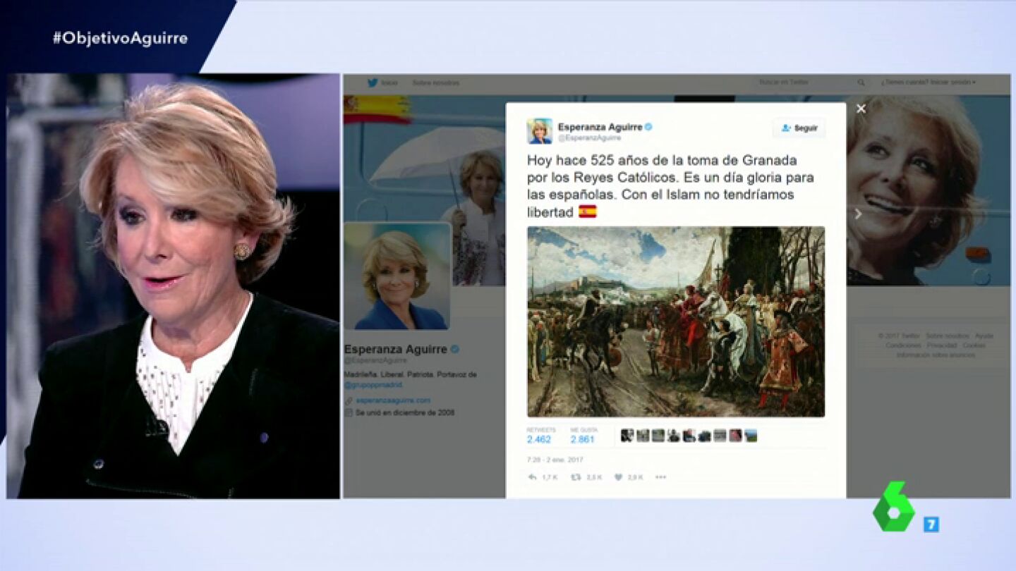 Frame 24.403545 de: Aguirre habla de su tuit en el que dijo que "con el Islam no tendr&iacute;amos libertad": "Decir la verdad muchas veces no gusta"