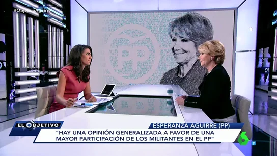 Frame 88.984006 de: Esperanza Aguirre: "No he tenido nunca en la cabeza fundar un nuevo partido político" Frame 88.984006 de: Esperanza Aguirre: "No he tenido nunca en la cabeza fundar un nuevo partido político"