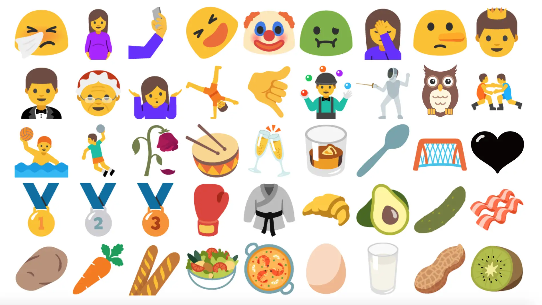 Emojis Android Nougat