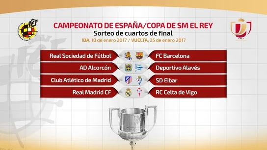 Cruces de cuartos de final de la Copa del Rey Cruces de cuartos de final de la Copa del Rey