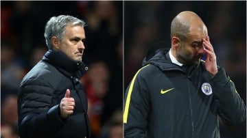 Mourinho y Pep Guardiola