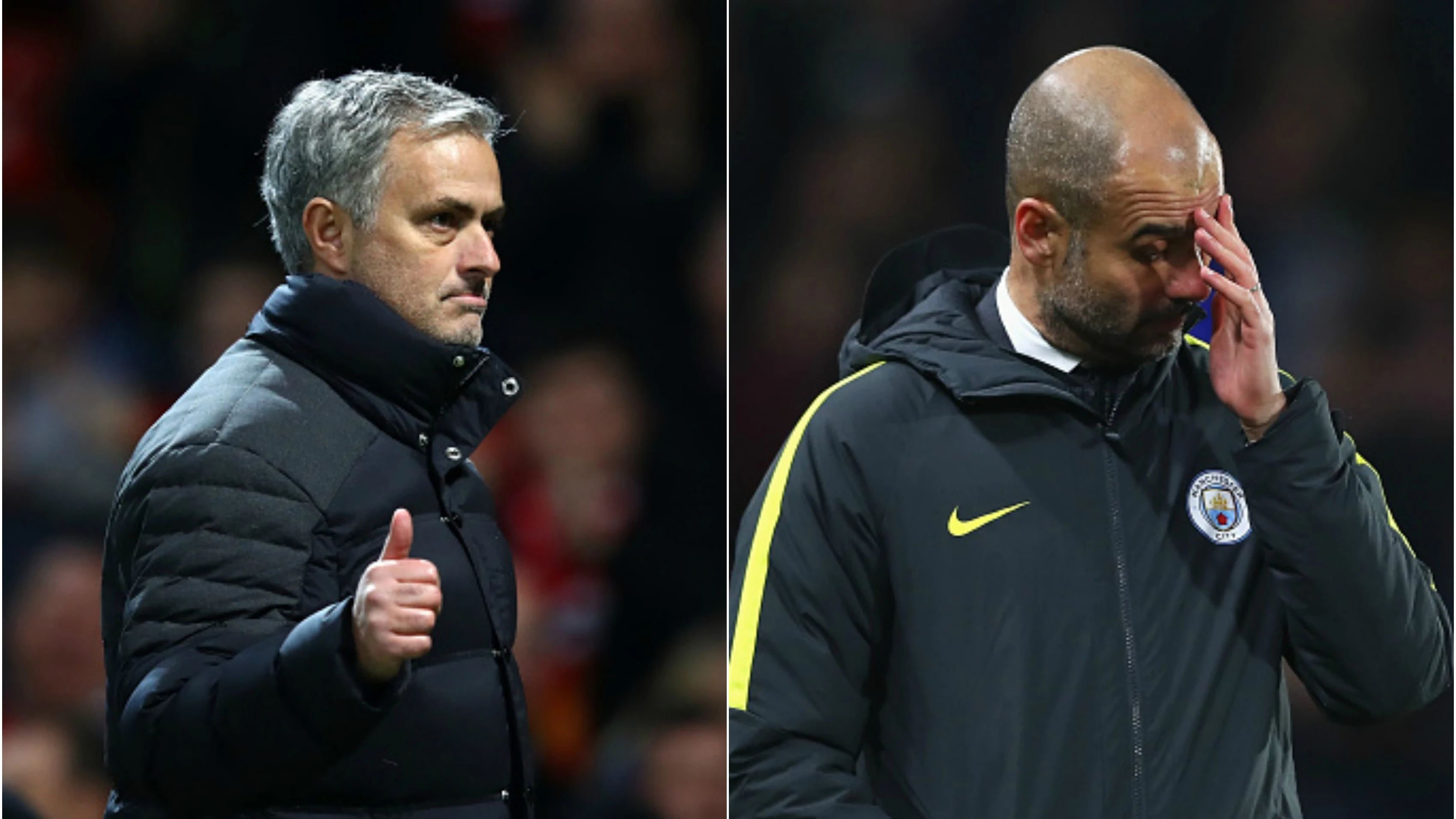 Mourinho y Pep Guardiola