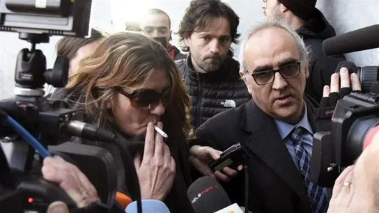 La madre de Nadia en el juzgado La madre de Nadia en el juzgado