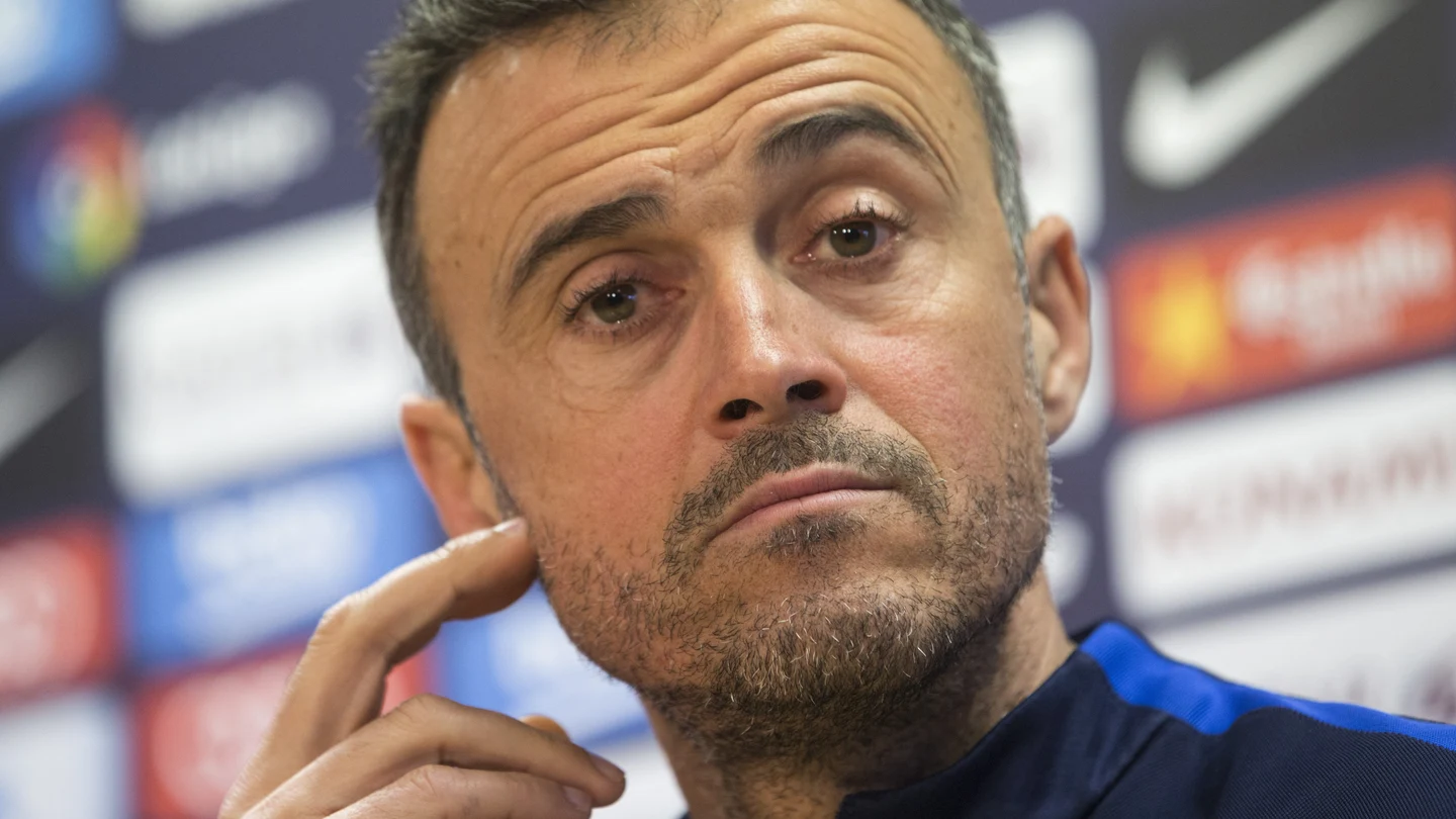 Luis Enrique, en rueda de prensa Luis Enrique, en rueda de prensa