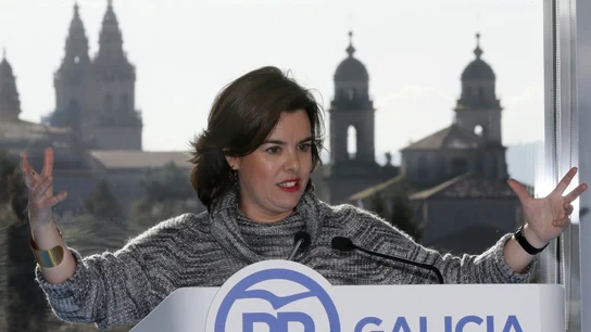 La vicepresidenta del Gobierno, Soraya Sáenz de Santamaría La vicepresidenta del Gobierno, Soraya Sáenz de Santamaría