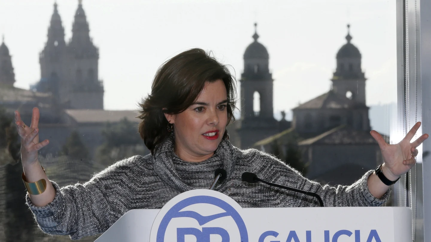 La vicepresidenta del Gobierno, Soraya Sáenz de Santamaría La vicepresidenta del Gobierno, Soraya Sáenz de Santamaría