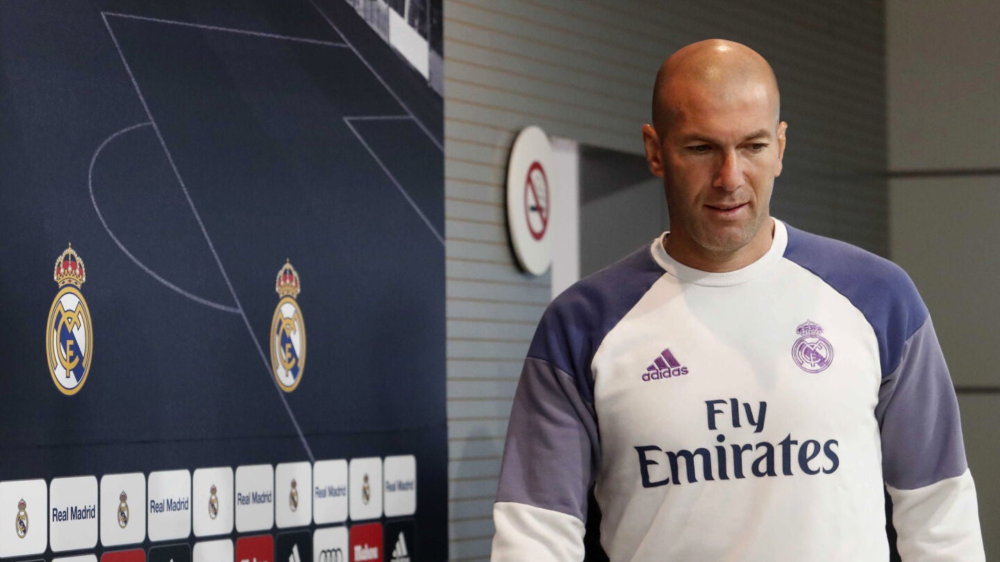 Zinedine Zidane, en rueda de prensa