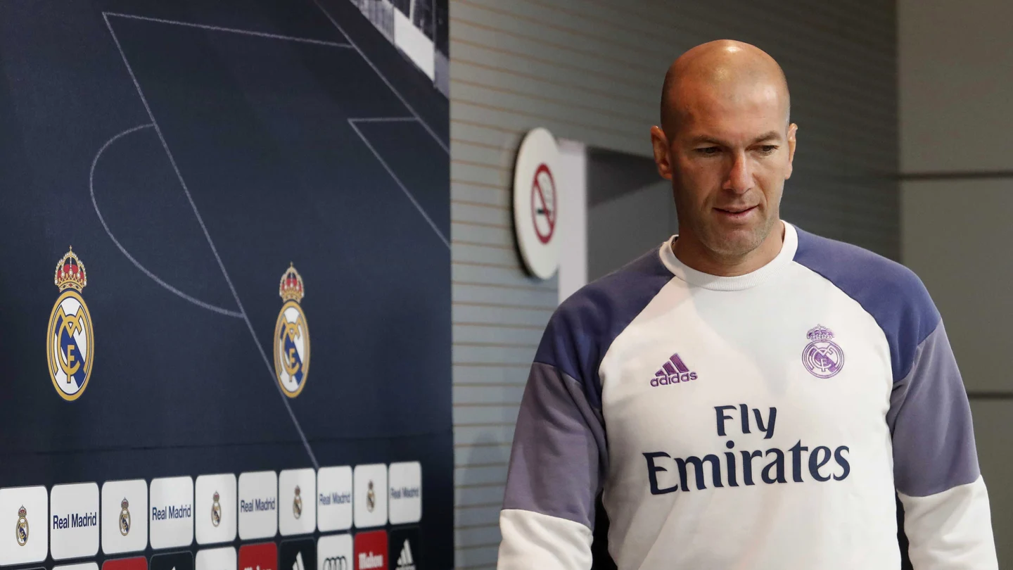 Zinedine Zidane, en rueda de prensa Zinedine Zidane, en rueda de prensa