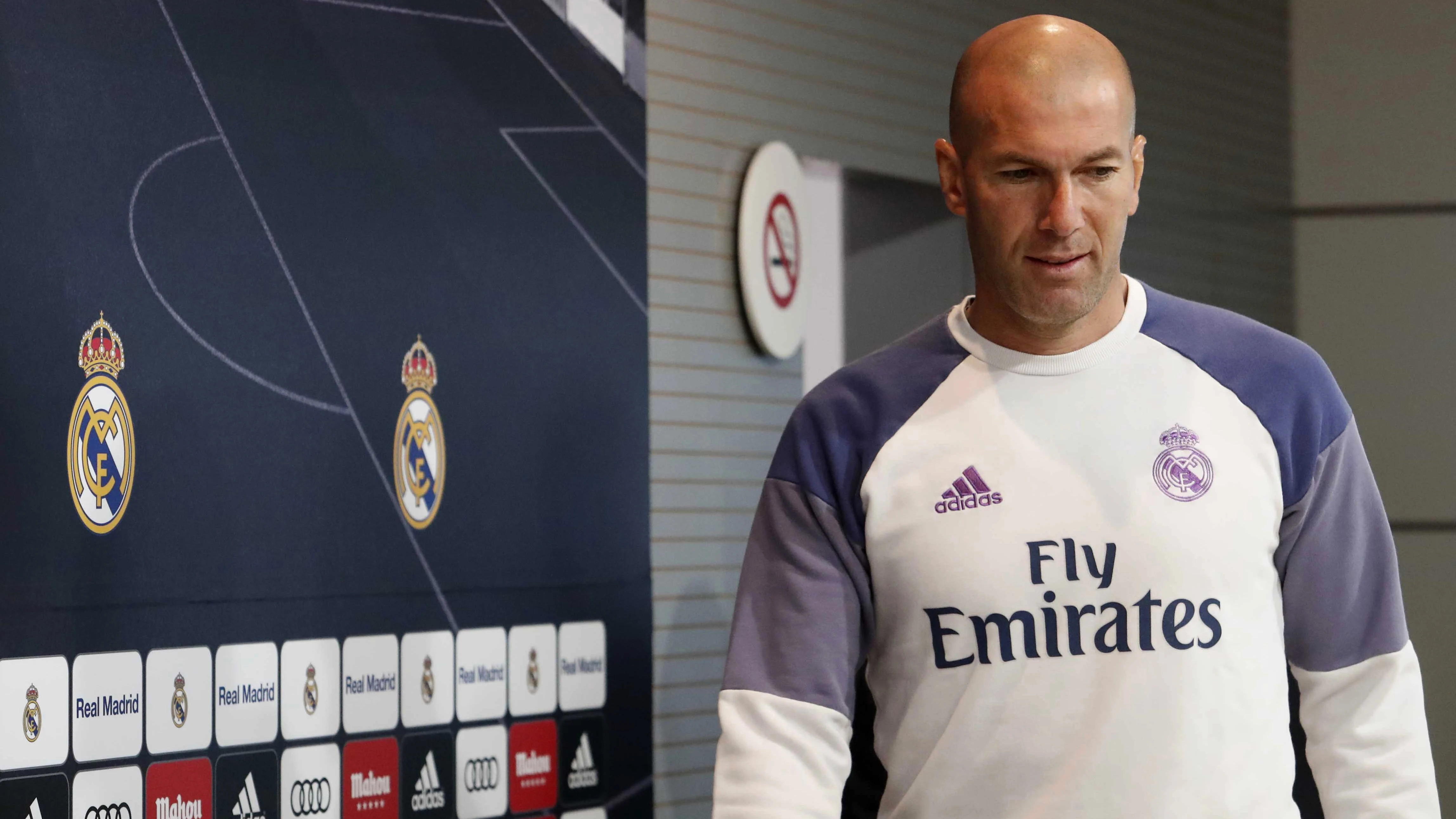 Zinedine Zidane, en rueda de prensa