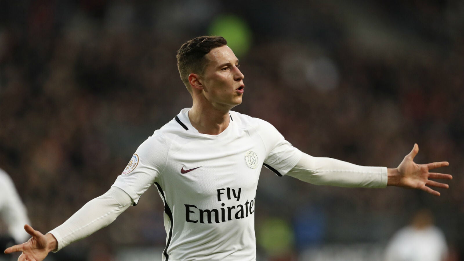 Draxler celebra un gol con el PSG