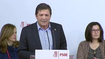 Javier Fernández durante su intervención en el Comité Federal