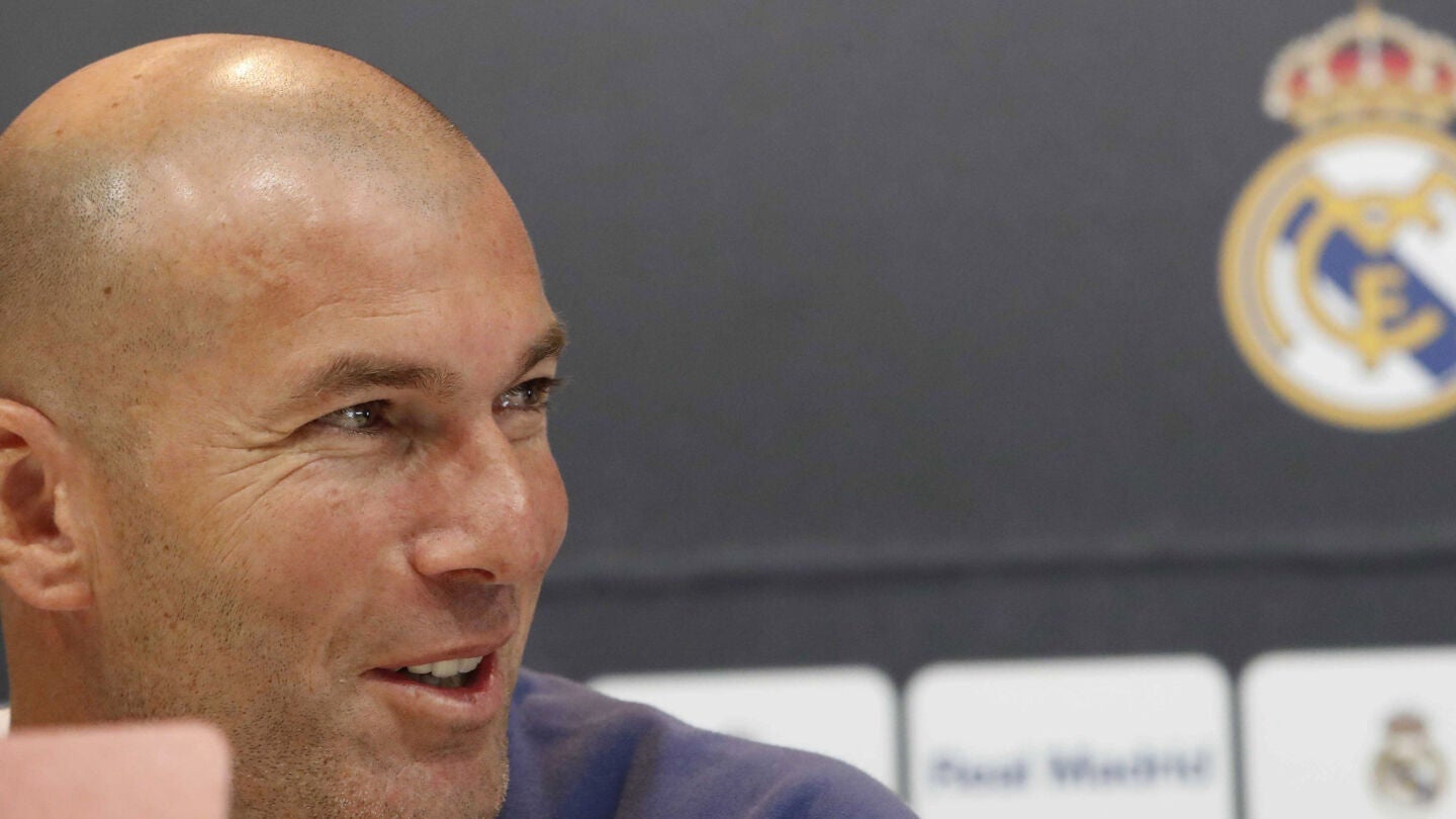 Zinedine Zidane, en rueda de prensa