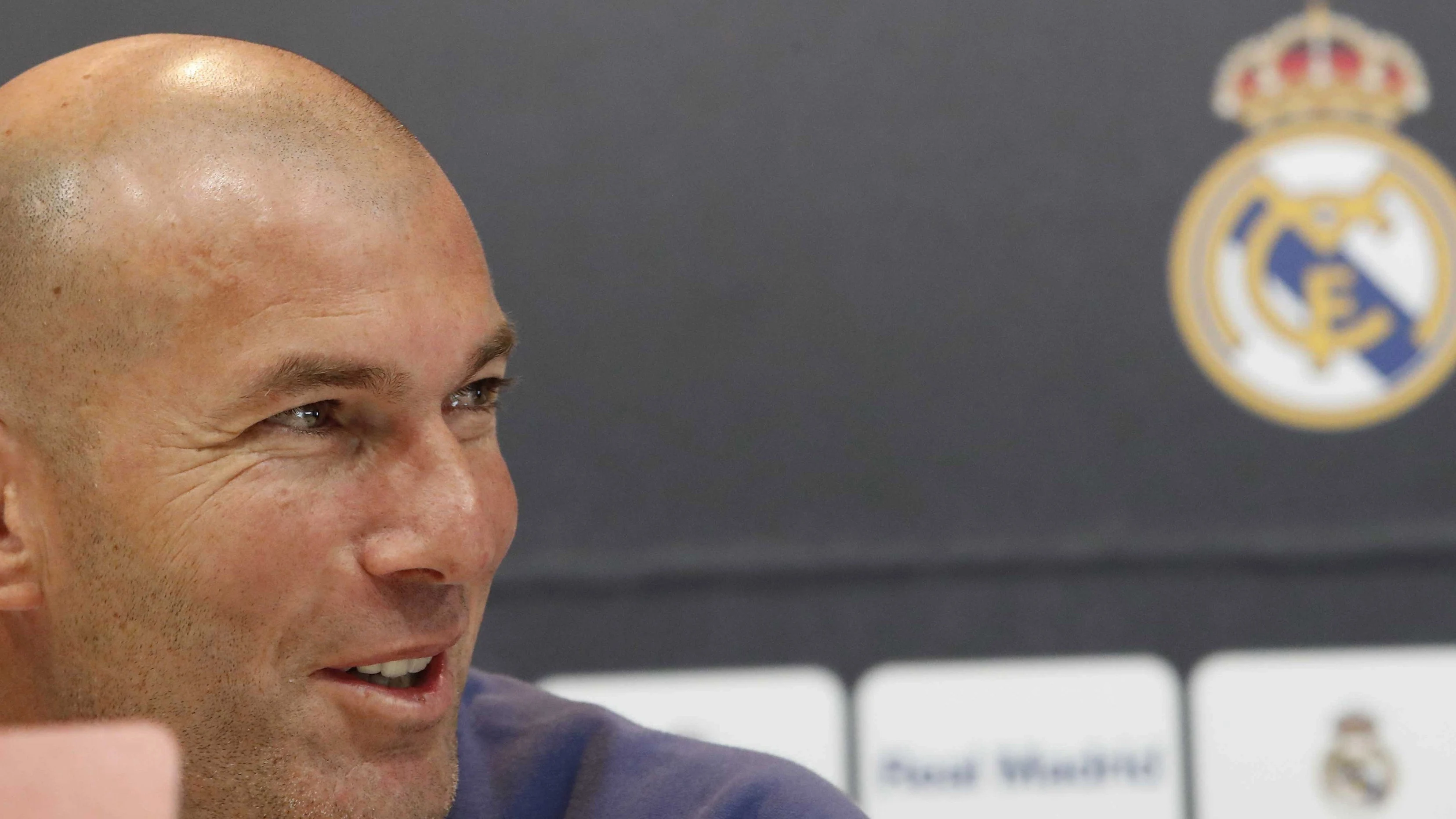 Zinedine Zidane, en rueda de prensa