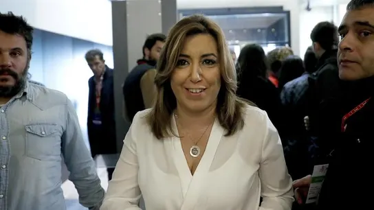 La presidenta andaluza, Susana Díaz, durante un descanso de la reunión del Comité Federal del PSOE Susana Díaz