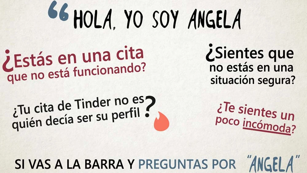 'Ángela', el código para alertar de que estás en una situación insegura 'Ángela', el código para alertar de que estás en una situación insegura