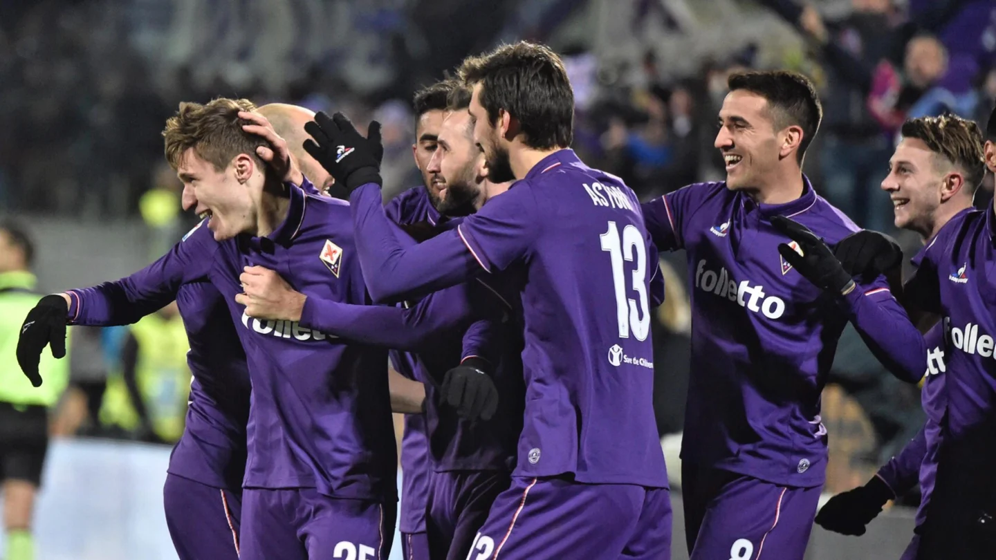 La Fiorentina celebrando un gol La Fiorentina celebrando un gol