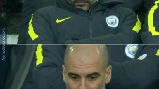 Meme sobre Guardiola tras la derrota ante el Everton Meme sobre Guardiola tras la derrota ante el Everton