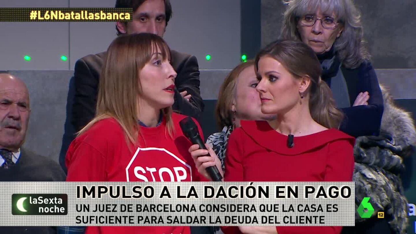 Natalia pide al banco la daci&oacute;n en pago