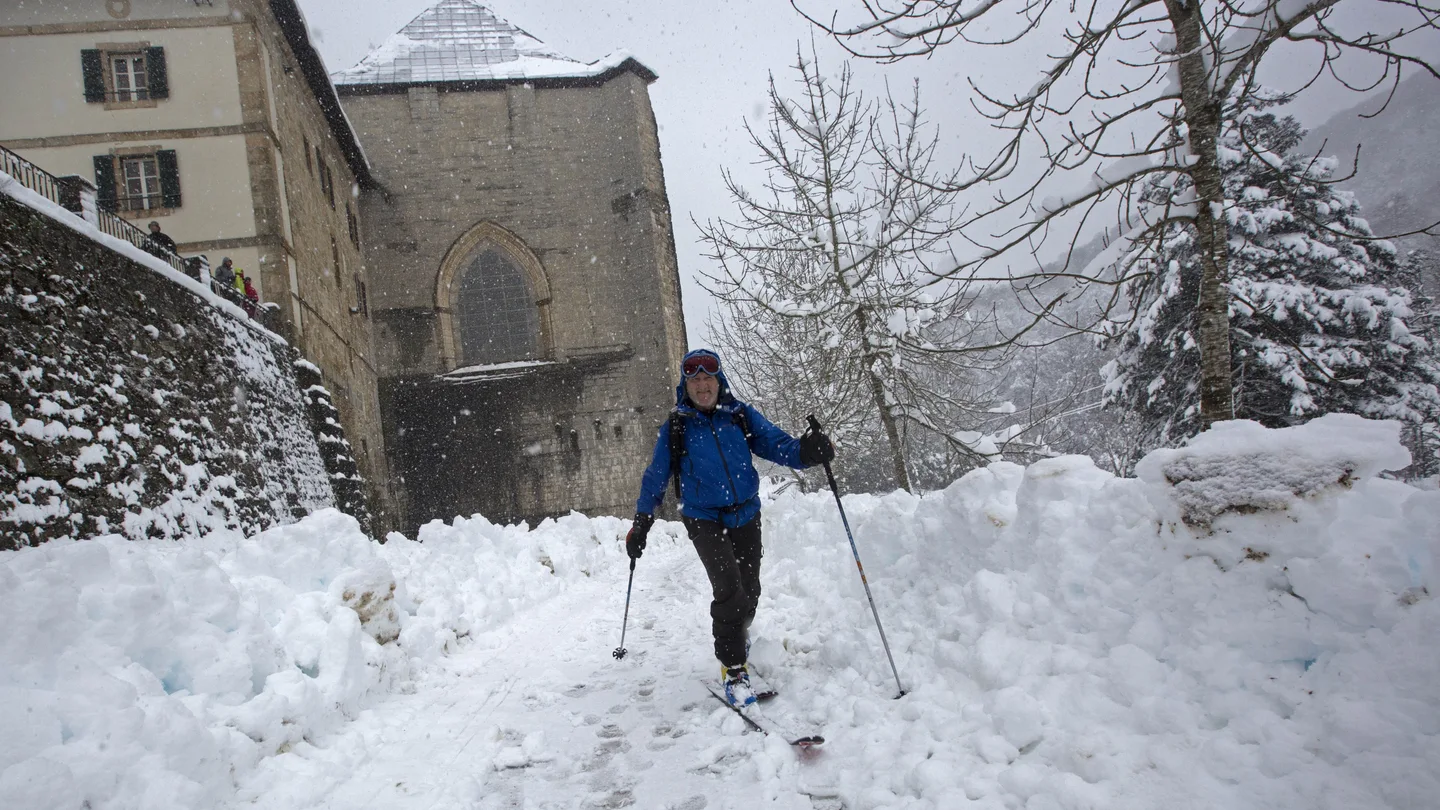 Imagan de archivo de un temporal de nieve en el norte de España Imagan de archivo de un temporal de nieve en el norte de España