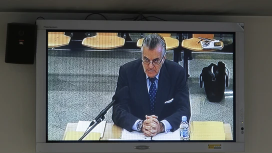 Luis Bárcenas durante su declaración Luis Bárcenas durante su declaración