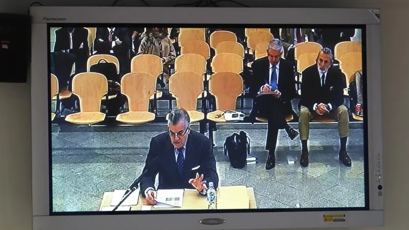 Luis Bárcenas, durante el juicio de la trama Gürtel Luis Bárcenas, durante el juicio de la trama Gürtel
