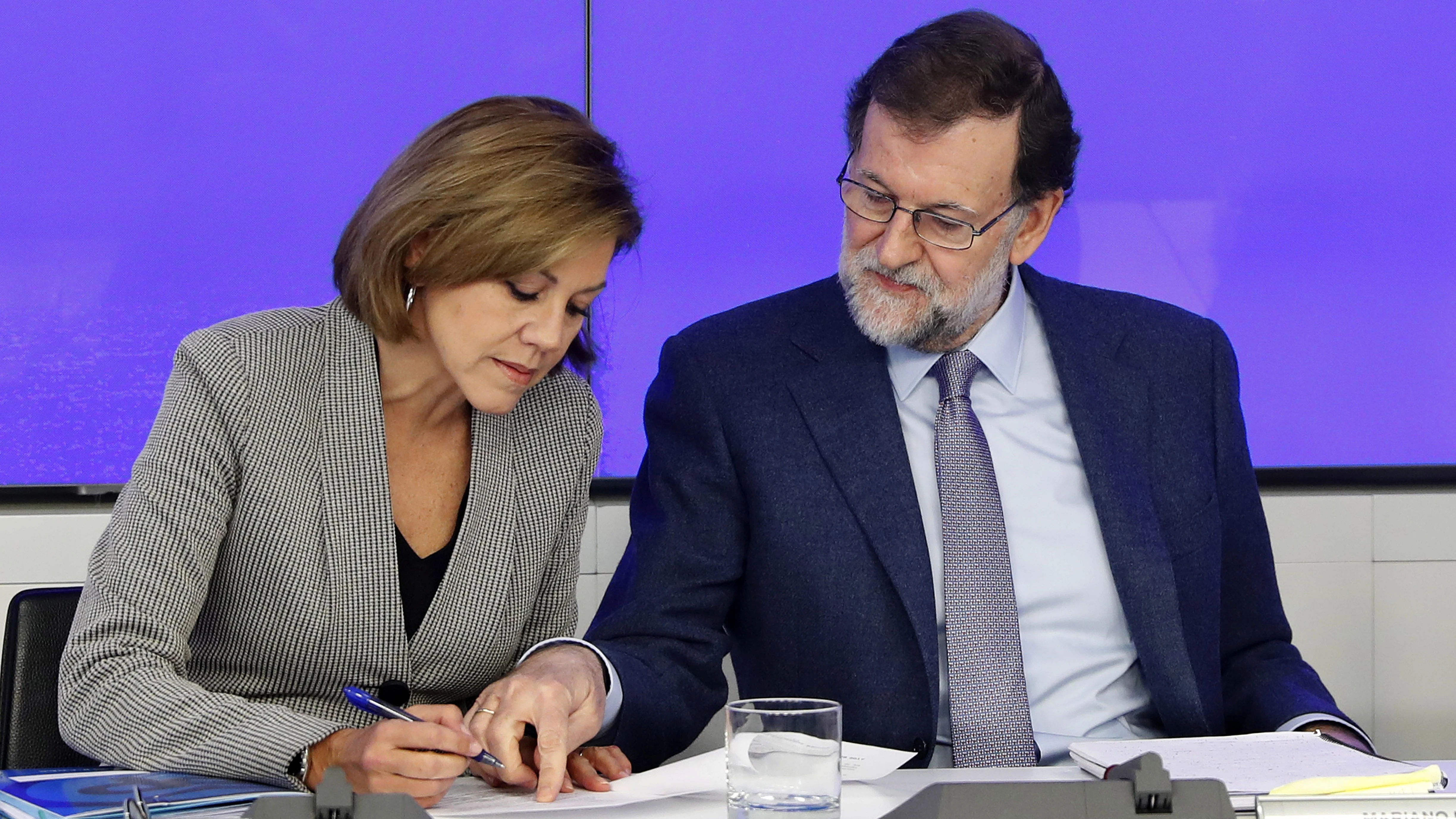 María Dolores de Cospedal y Mariano Rajoy