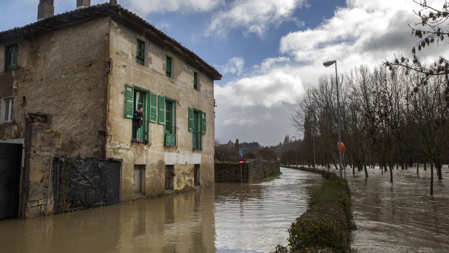 El r&iacute;o Arga a su paso por Pamplona