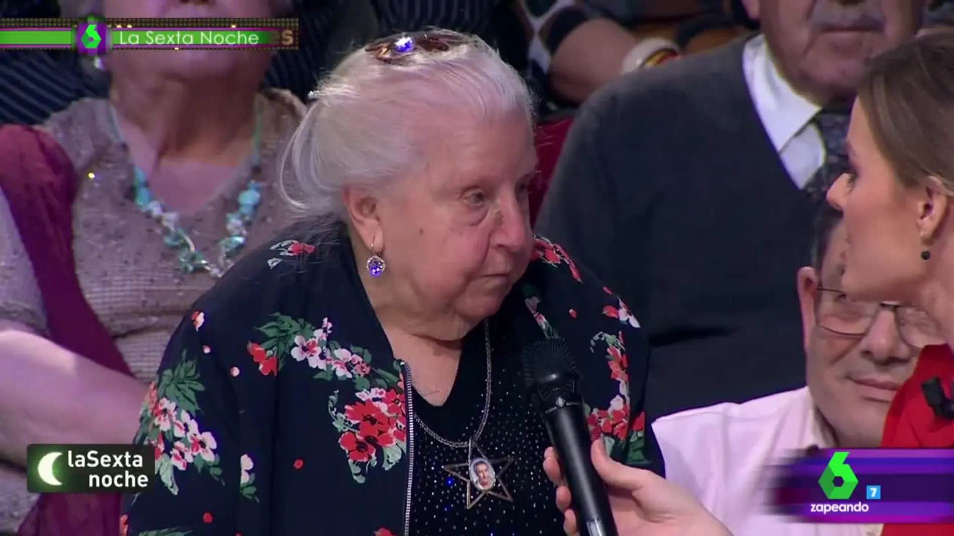 Paquita, una pensionista de 91 años, revolucionó el plató de laSexta Noche