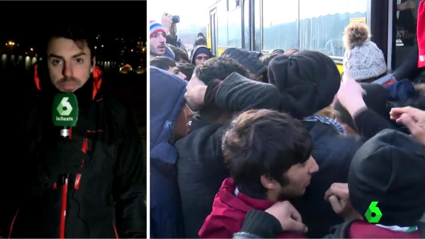 Traslado de refugiados en Serbia